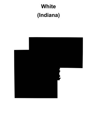 White County (Indiana) boş ana hat haritası