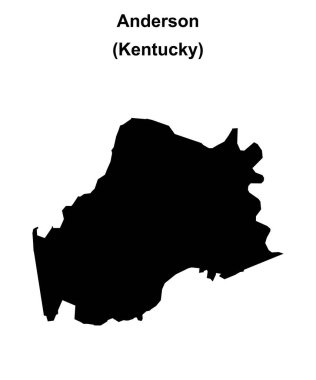 Anderson County (Kentucky) boş ana hat haritası