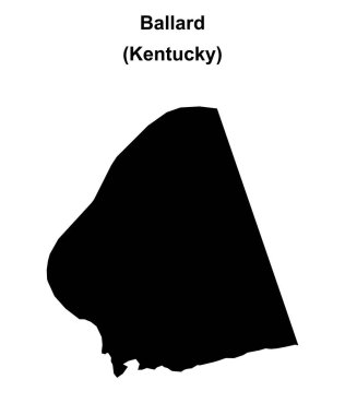 Ballard County (Kentucky) boş ana hat haritası