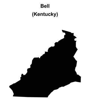 Bell County (Kentucky) boş ana hat haritası