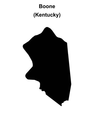 Boone County (Kentucky) boş ana hat haritası