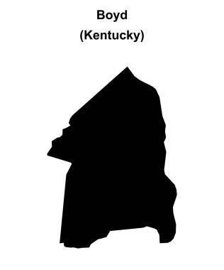 Boyd County (Kentucky) boş ana hat haritası