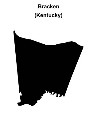 Bracken County (Kentucky) boş ana hat haritası