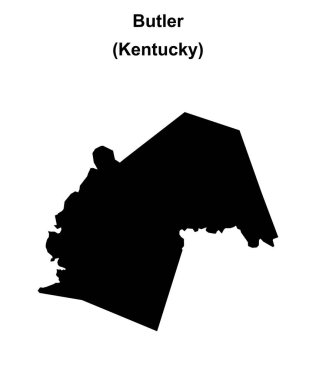 Butler County (Kentucky) boş ana hat haritası