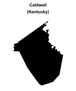 Caldwell County (Kentucky) boş ana hat haritası