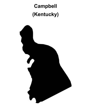 Campbell County (Kentucky) boş ana hat haritası