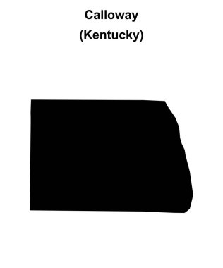 Calloway County (Kentucky) boş ana hat haritası