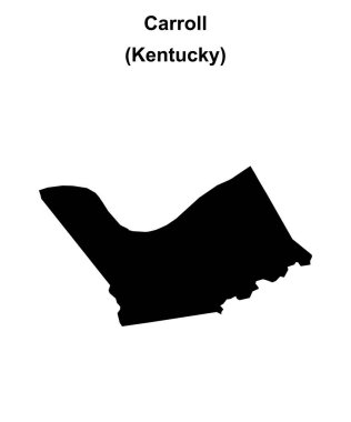 Carroll County (Kentucky) boş ana hat haritası