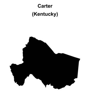 Carter County (Kentucky) boş ana hat haritası