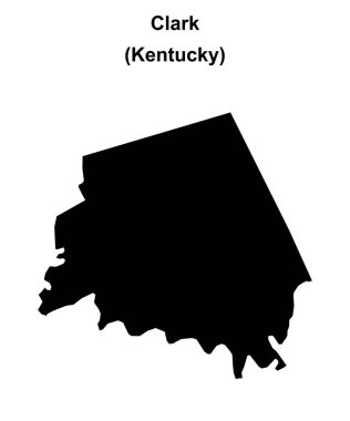 Clark County (Kentucky) boş ana hat haritası