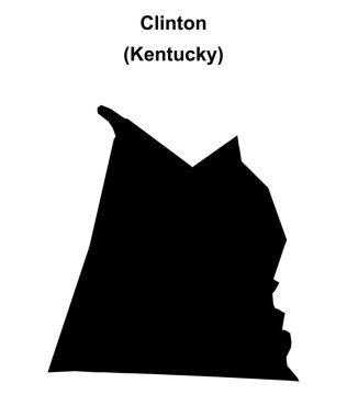 Clinton County (Kentucky) boş ana hat haritası