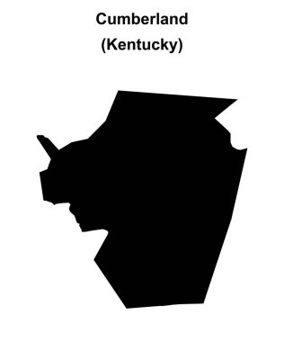 Cumberland İlçesi (Kentucky) boş ana hat haritası