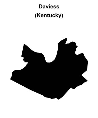 Daviess County (Kentucky) boş ana hat haritası