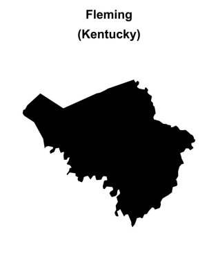Fleming County (Kentucky) boş ana hat haritası