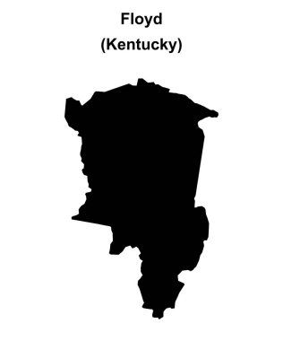 Floyd County (Kentucky) boş ana hat haritası