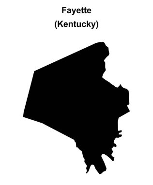 Fayette County (Kentucky) boş ana hat haritası