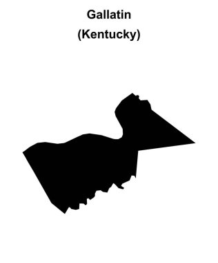 Gallatin County (Kentucky) boş ana hat haritası