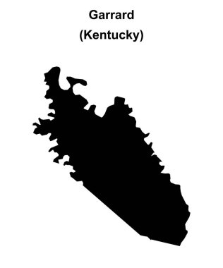 Garrard County (Kentucky) boş ana hat haritası