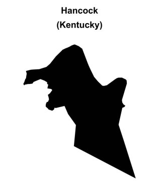 Hancock County (Kentucky) boş ana hat haritası
