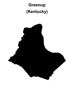 Greenup County (Kentucky) boş ana hat haritası