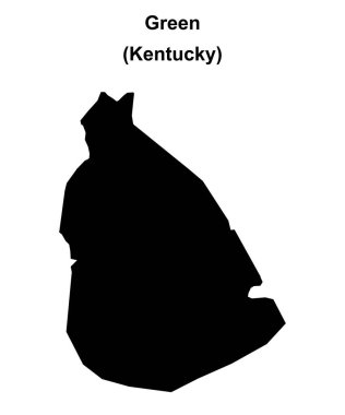 Yeşil İlçe (Kentucky) boş ana hat haritası