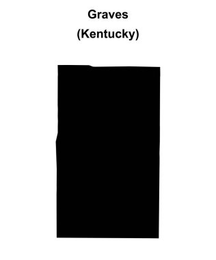 Graves County (Kentucky) boş ana hat haritası
