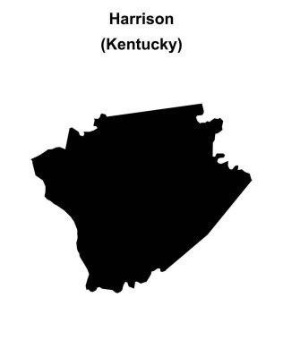 Harrison County (Kentucky) boş ana hat haritası