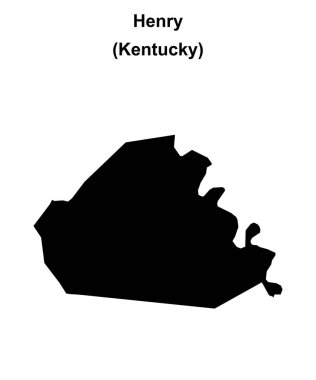 Henry County (Kentucky) boş ana hat haritası