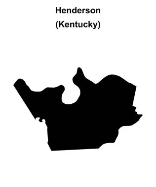 Henderson County (Kentucky) boş ana hat haritası