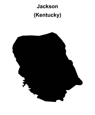 Jackson County (Kentucky) boş ana hat haritası