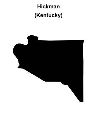 Hickman County (Kentucky) boş ana hat haritası