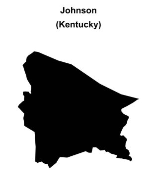 Johnson County (Kentucky) boş ana hat haritası
