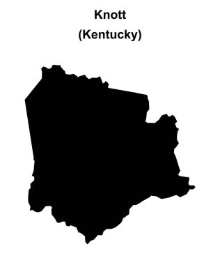 Knott County (Kentucky) boş ana hat haritası