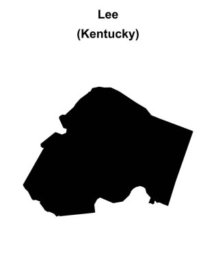 Lee County (Kentucky) boş ana hat haritası