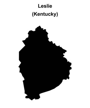 Leslie County (Kentucky) boş ana hat haritası