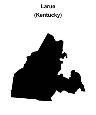 Larue County (Kentucky) boş ana hat haritası