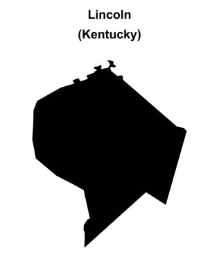 Lincoln County (Kentucky) boş ana hat haritası