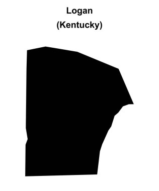 Logan County (Kentucky) boş ana hat haritası