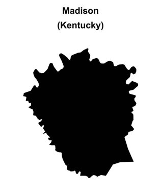 Madison County (Kentucky) boş ana hat haritası