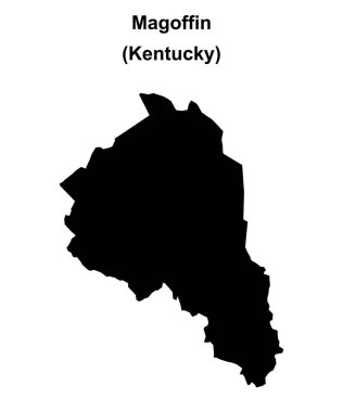 Magoffin İlçesi (Kentucky) boş ana hat haritası