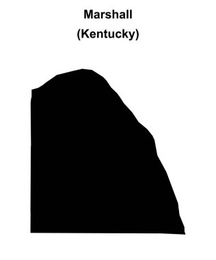 Marshall County (Kentucky) boş ana hat haritası