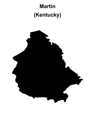 Martin County (Kentucky) boş ana hat haritası