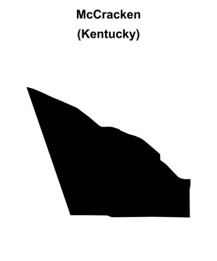 McCracken County (Kentucky) boş ana hat haritası