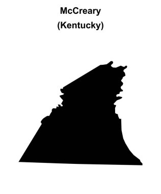 McCreary County (Kentucky) boş ana hat haritası