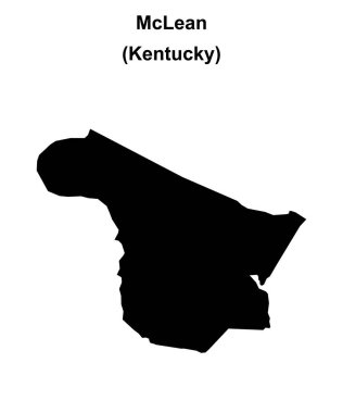 McLean County (Kentucky) boş ana hat haritası