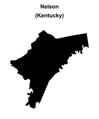 Nelson County (Kentucky) boş ana hat haritası