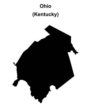 Ohio İlçesi (Kentucky) boş ana hat haritası