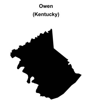 Owen County (Kentucky) boş ana hat haritası