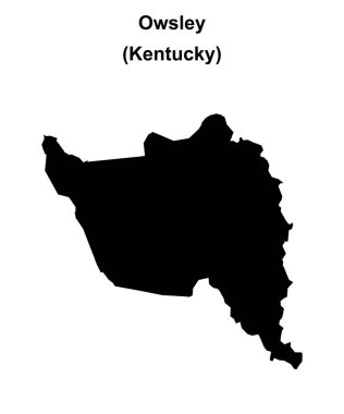 Owsley County (Kentucky) boş ana hat haritası