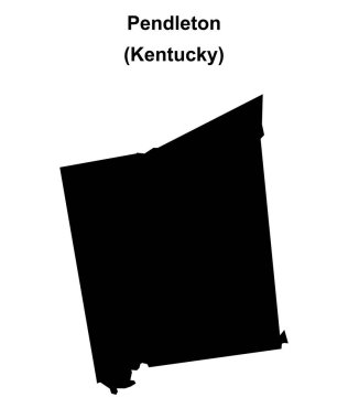 Pendleton County (Kentucky) boş ana hat haritası